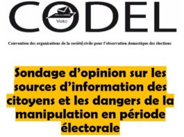 Sondage d’opinion sur les sources d’information des citoyens et les dangers de la manipulation en période électorale